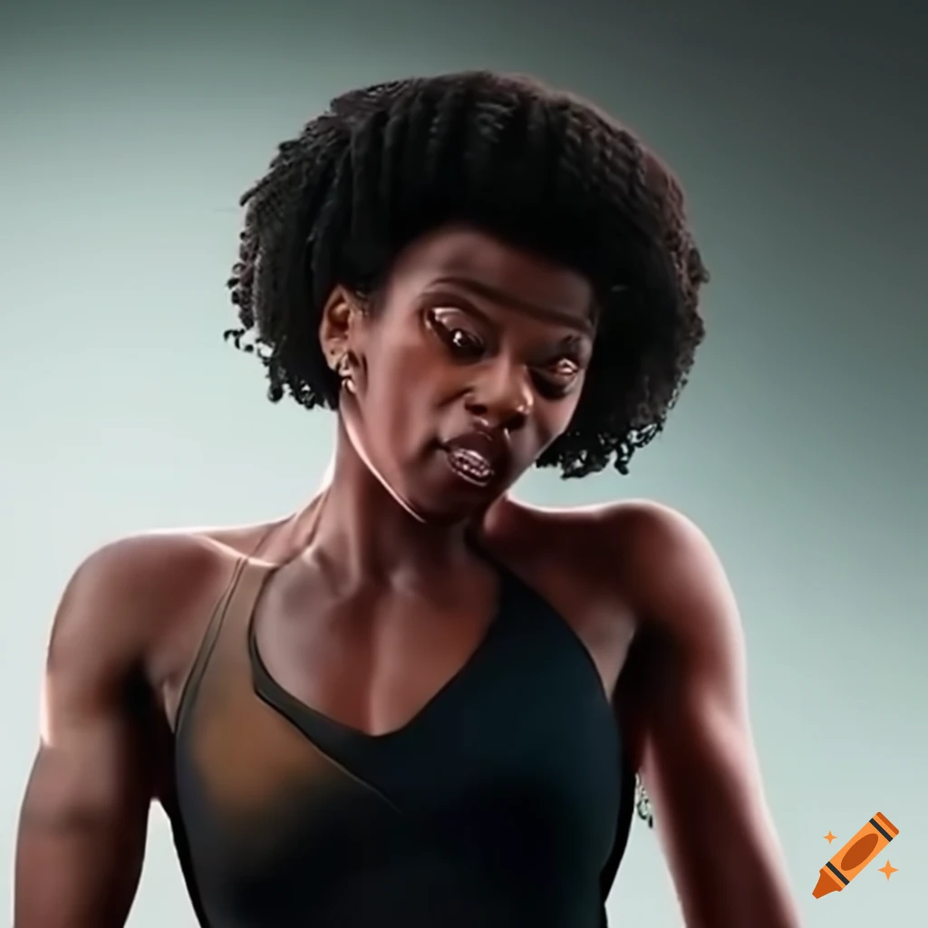 Exotic martial arts student with stunned and dizzy expressions on Craiyon