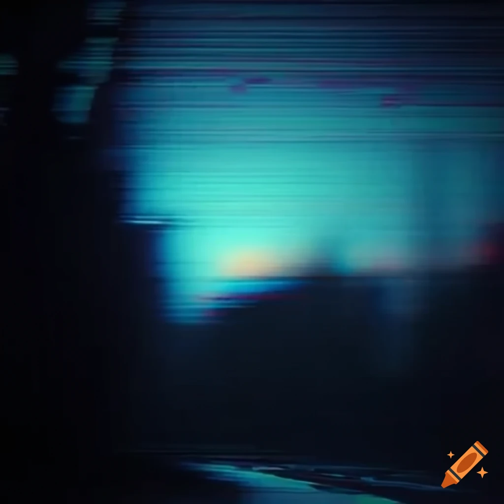 Vhs filter high quality video glitch on Craiyon
