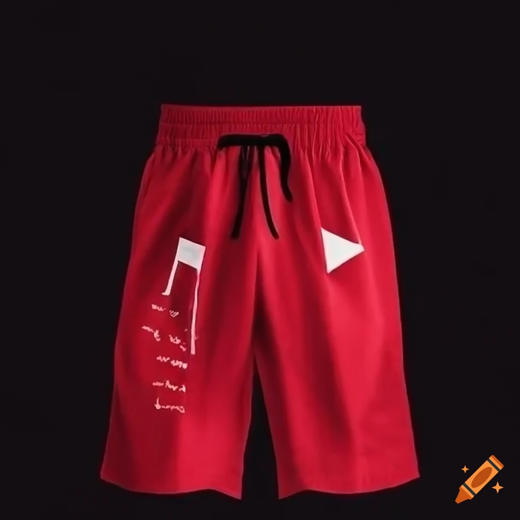 Men's shorts with youtube logos printed all over on Craiyon