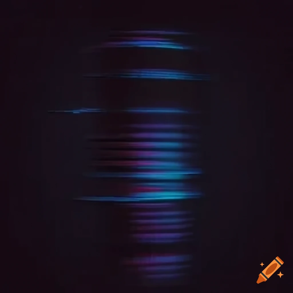 High quality monochrome vhs glitch tape filter on Craiyon