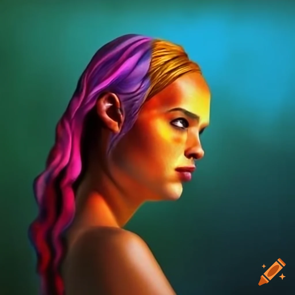 Vibrant colors abstract art