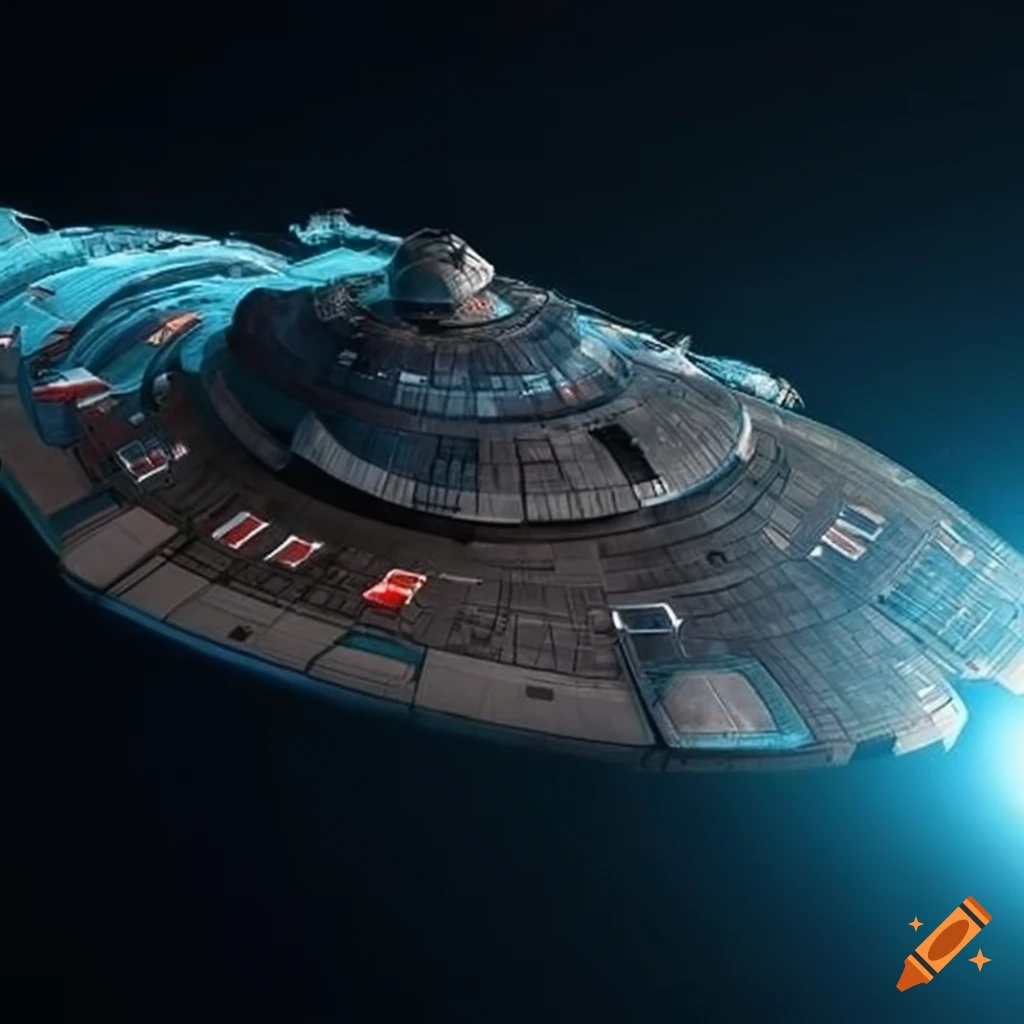Oriental styled starship