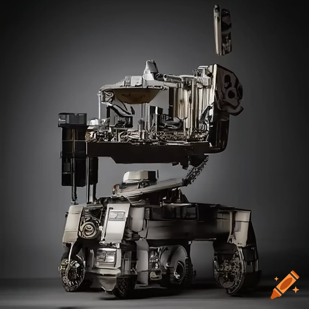 Robot truck on Craiyon