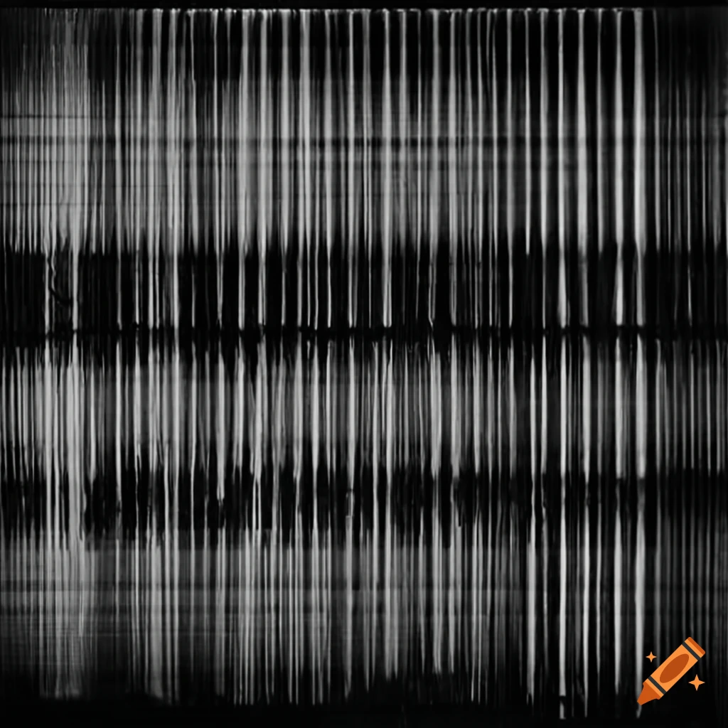 High quality monochrome vhs glitch tape filter on Craiyon