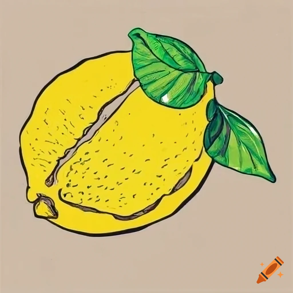 Slice of lemon hand drawn sketch icon Royalty Free Vector