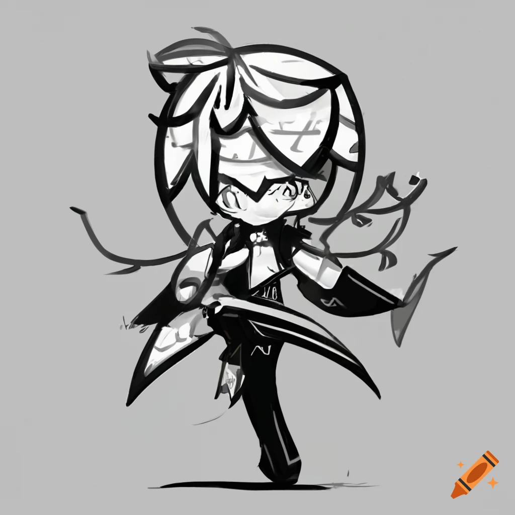 Chibi character spider lily cookie from cookie run kingdom on Craiyon