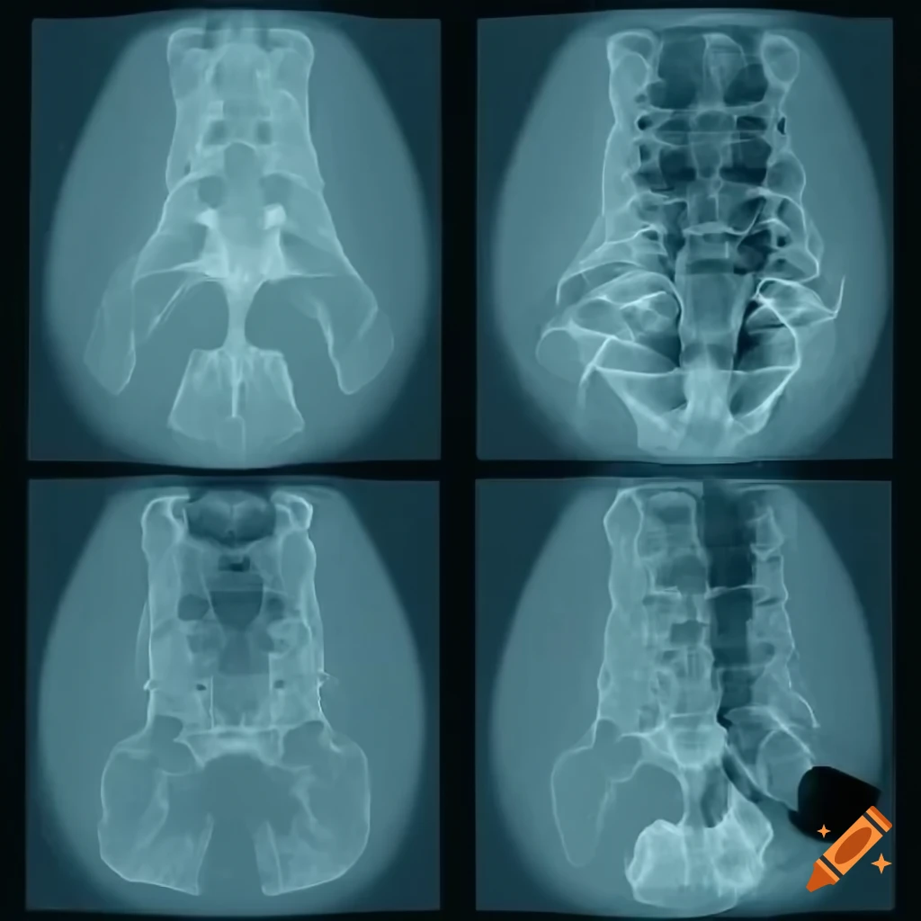 X-Ray pattern of a human body