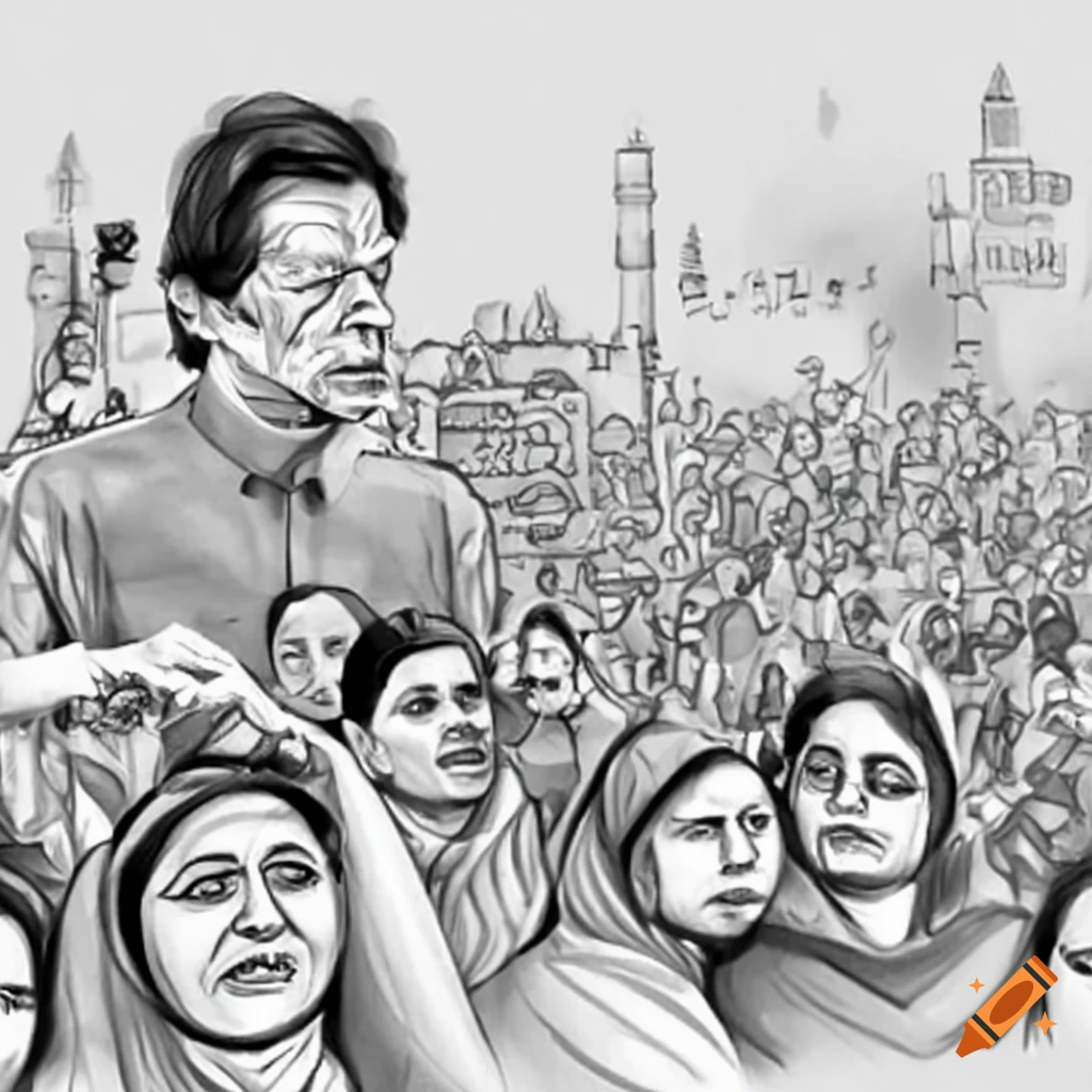 Supporters of Imran Khan at a rally in Pakistan