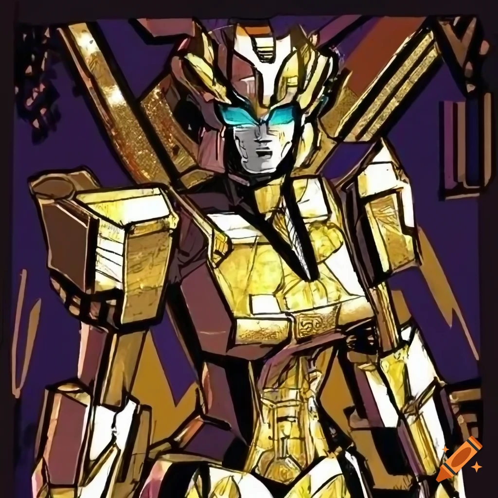 Idw transformers comic oc of a girl senator with gold and white color