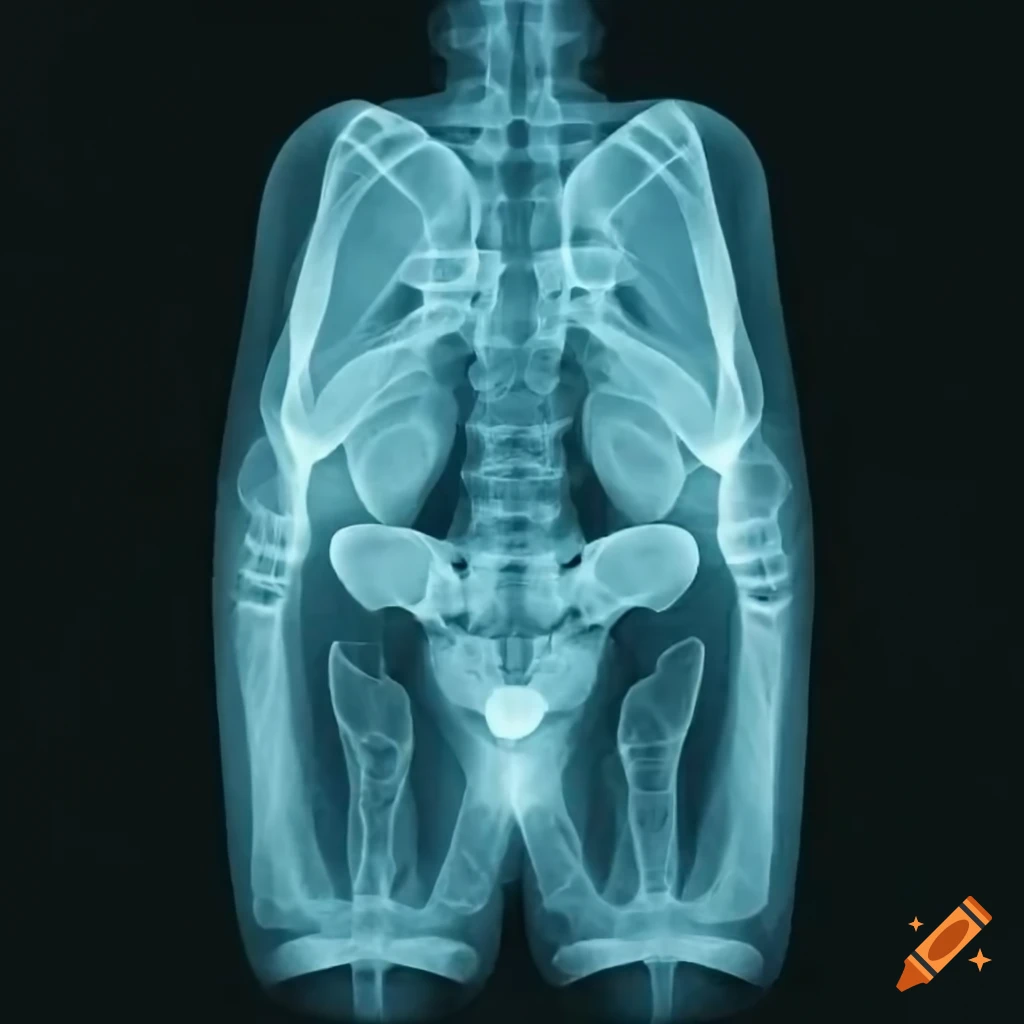 X-Ray pattern of a human body