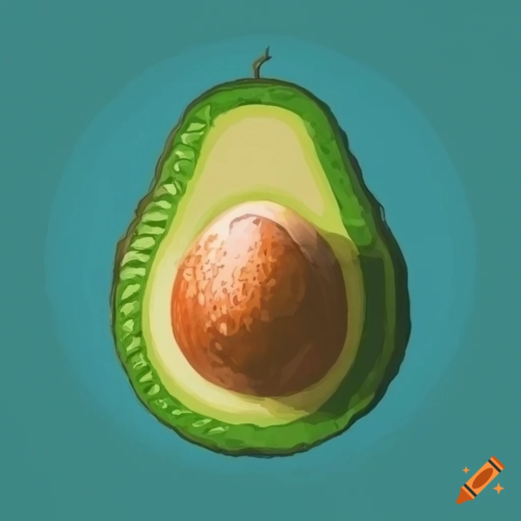 Avocado graphic art