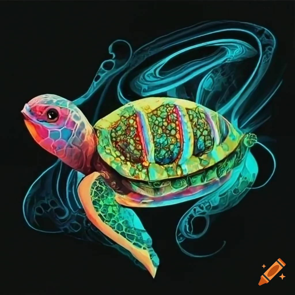 Quantum Turtle Turtle exploring quantum mechanics on Craiyon