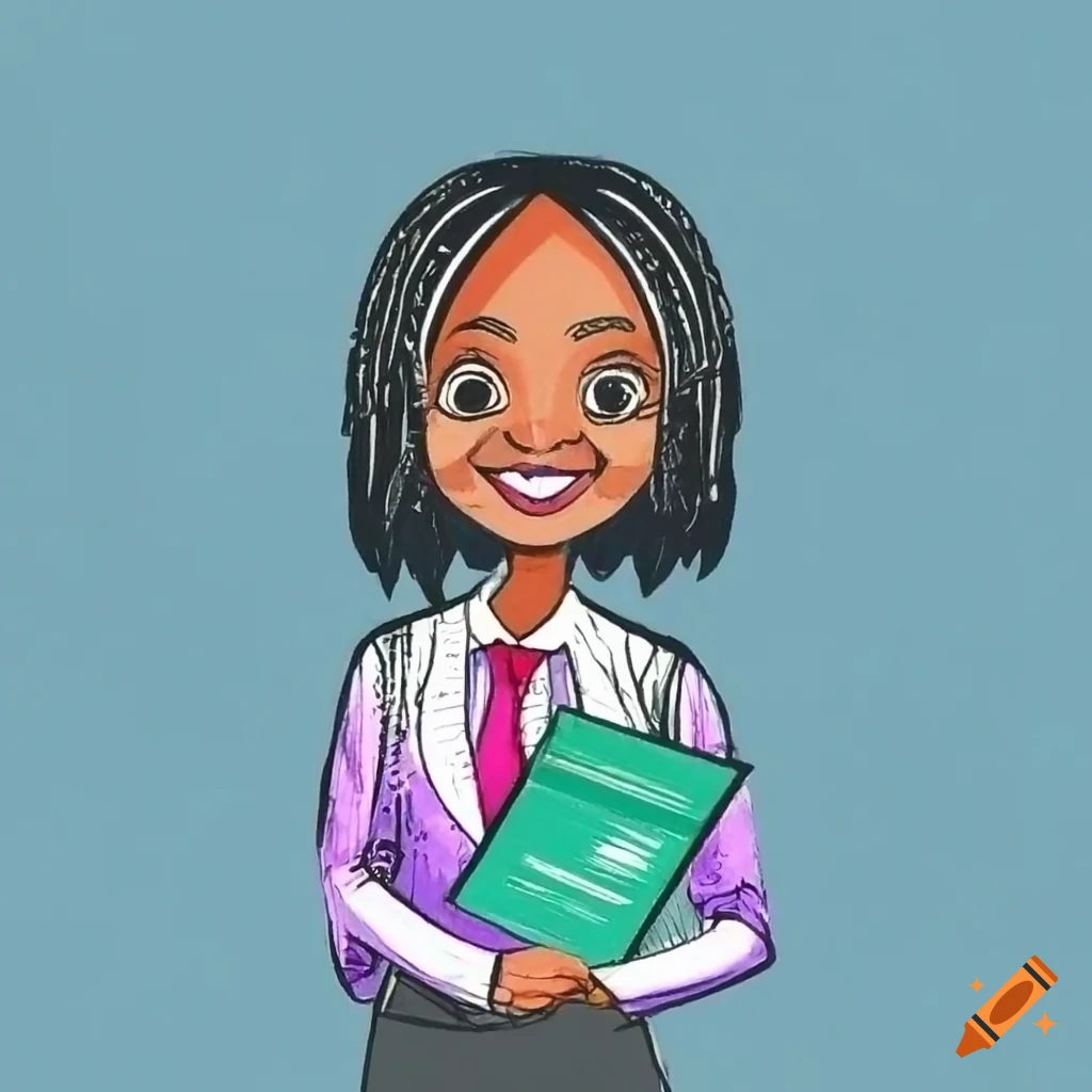 Smiling Kenyan college girl wearing scientist outfit and holding award certificate