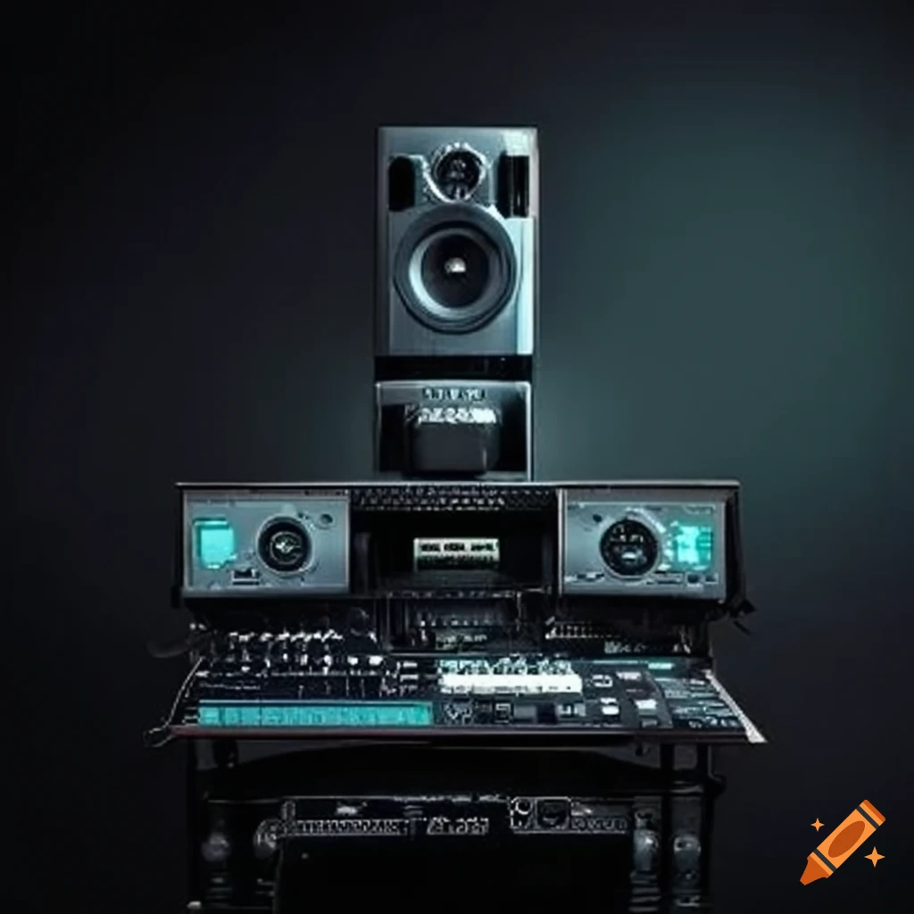 Professional audio equipment on Craiyon