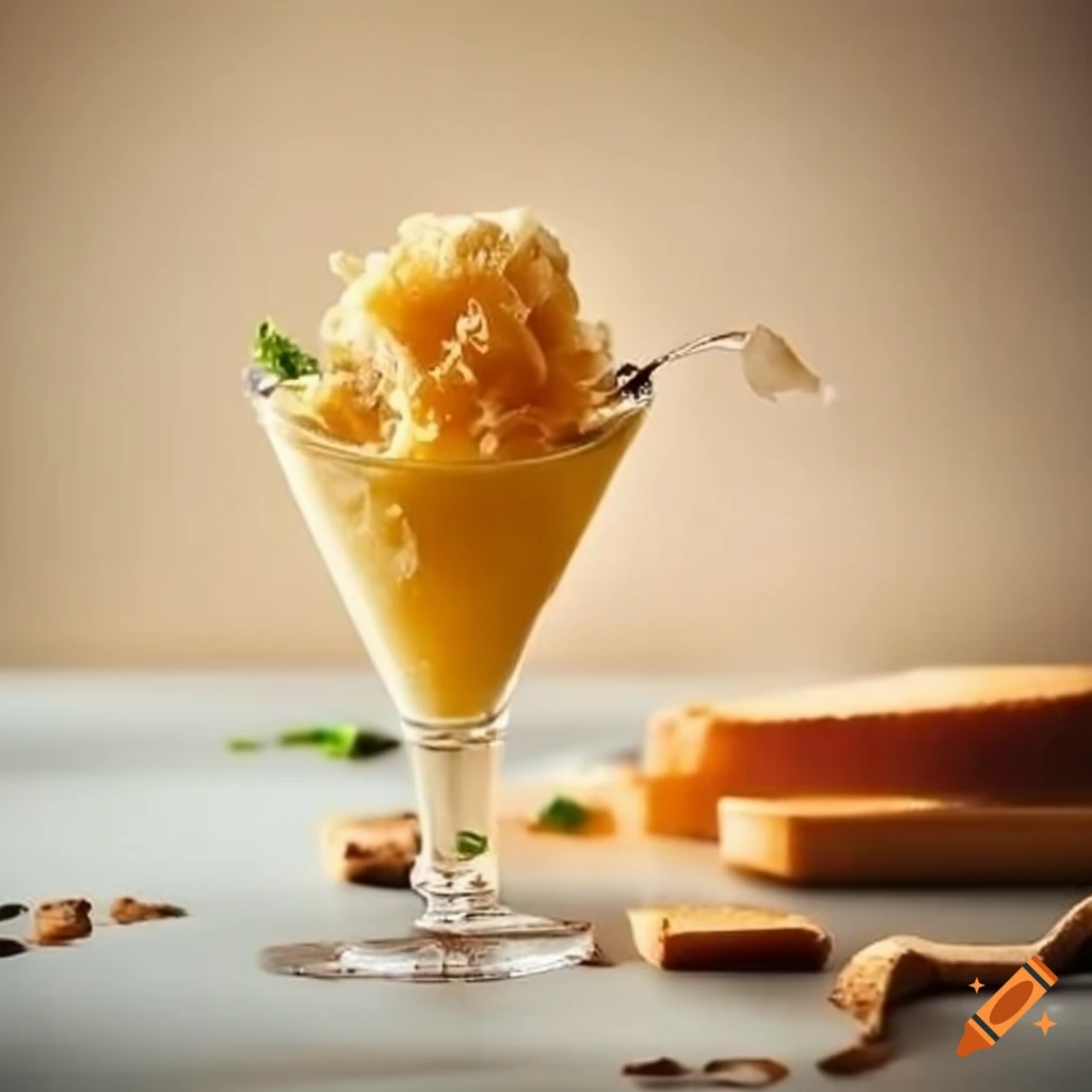 A scoop of parmesan ice cream on Craiyon