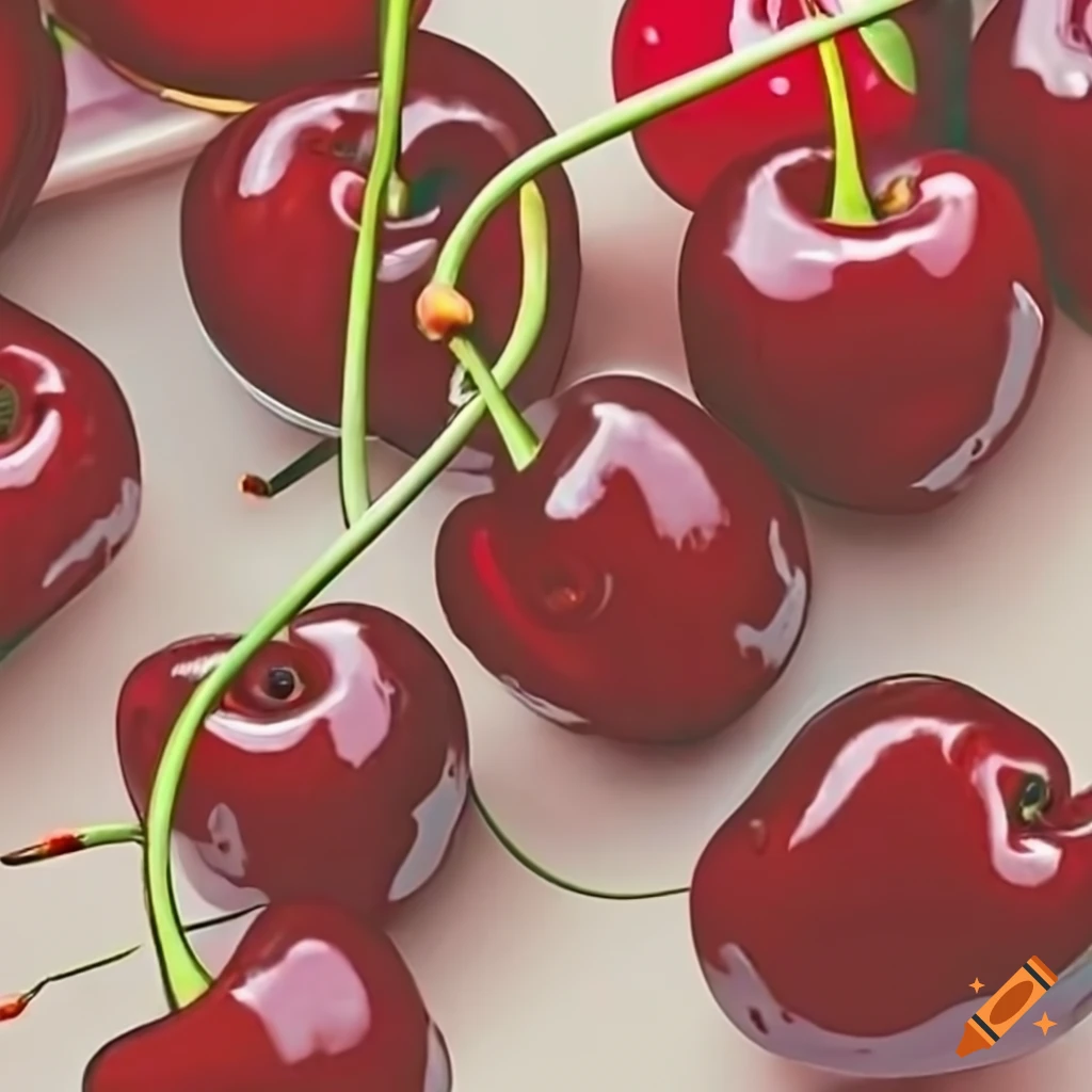 Cherry fruit on Craiyon