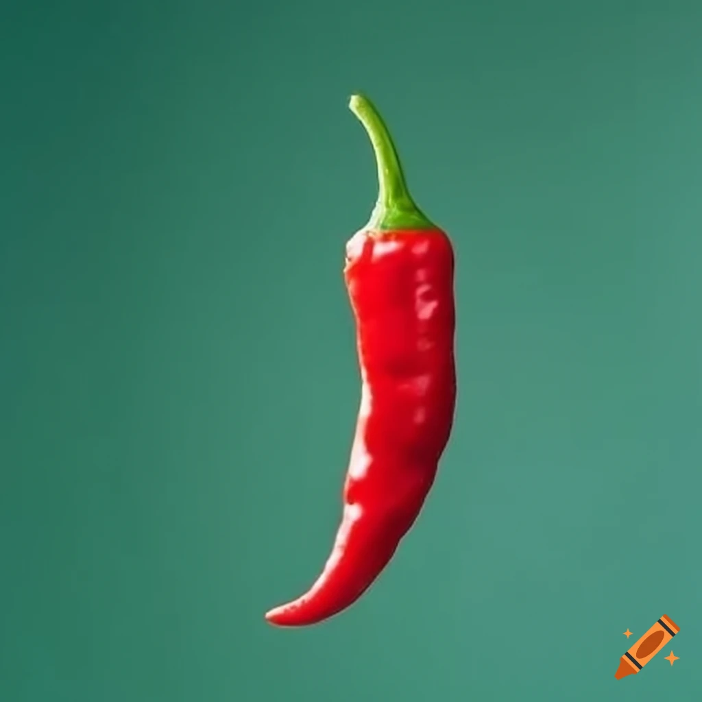 Two red and green chili peppers