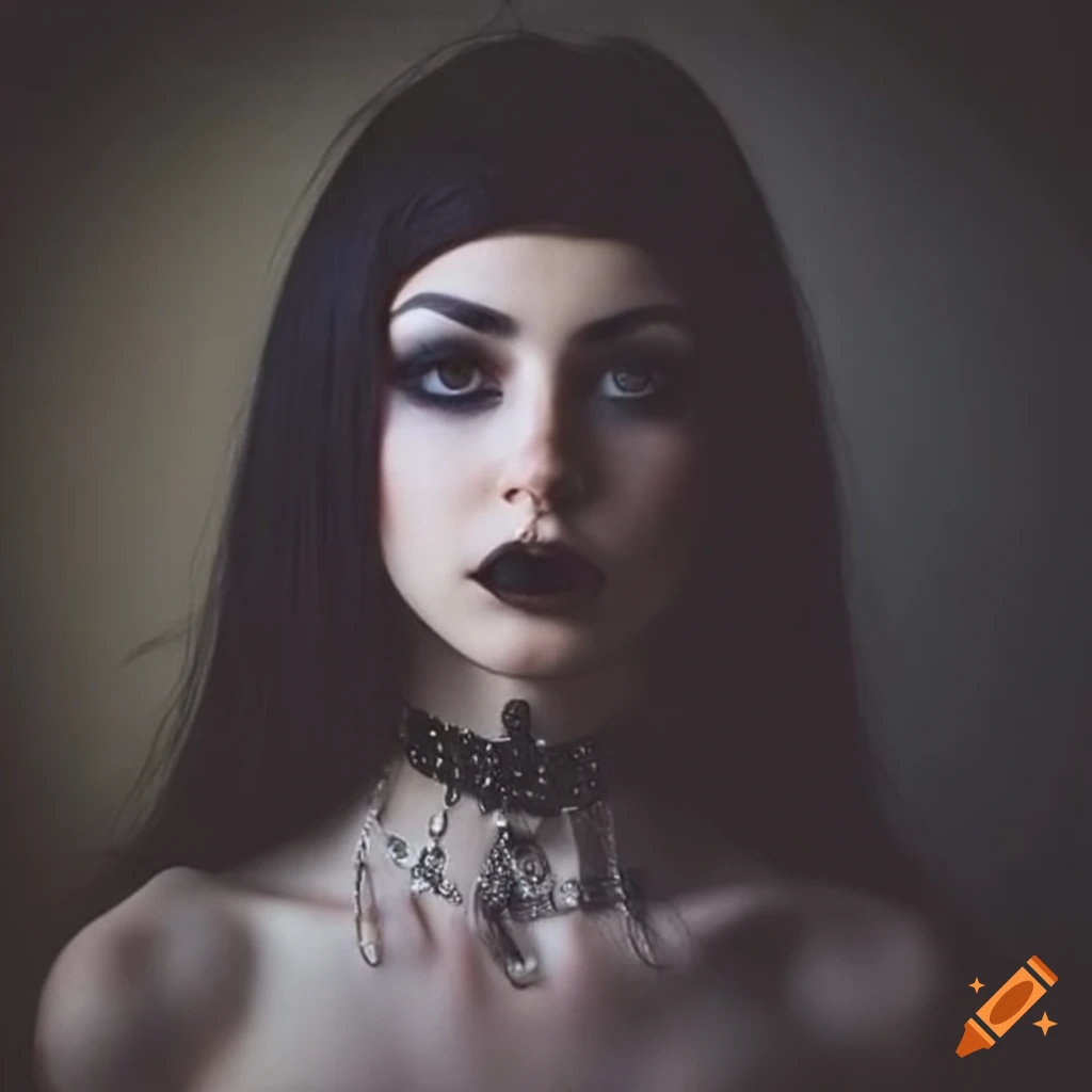 Goth girl on Craiyon