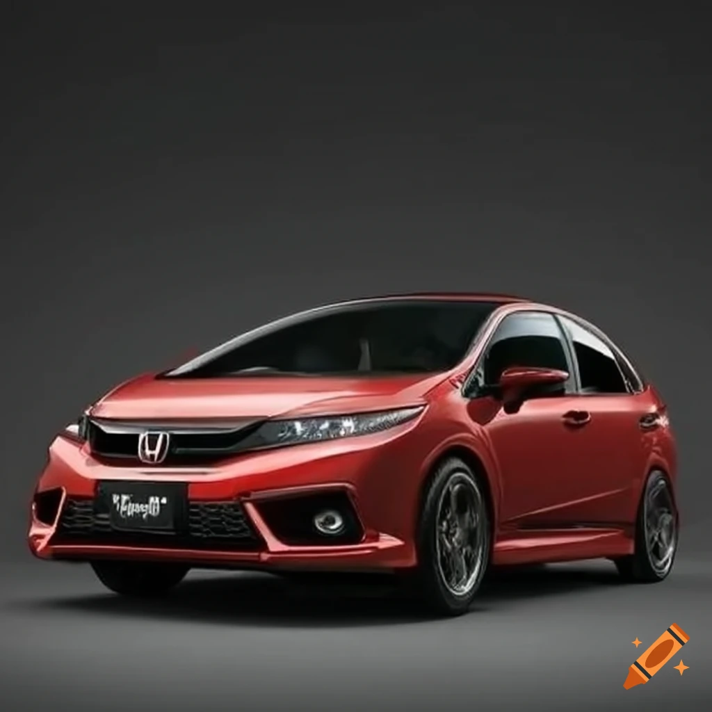 Honda civic with the number plate name liaqat on Craiyon