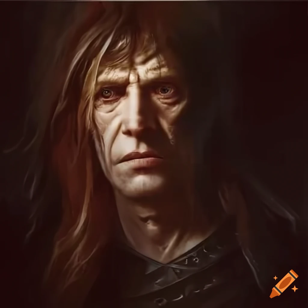 Peter wingfield as methos the immortal, horseman in cover art with high