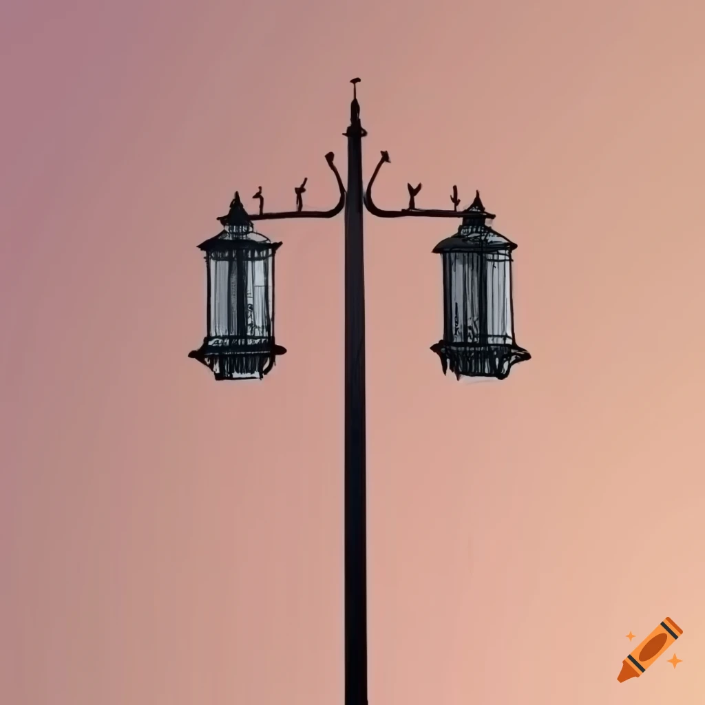 A Paris Street Lamp for Beginners to Draw! - YouTube