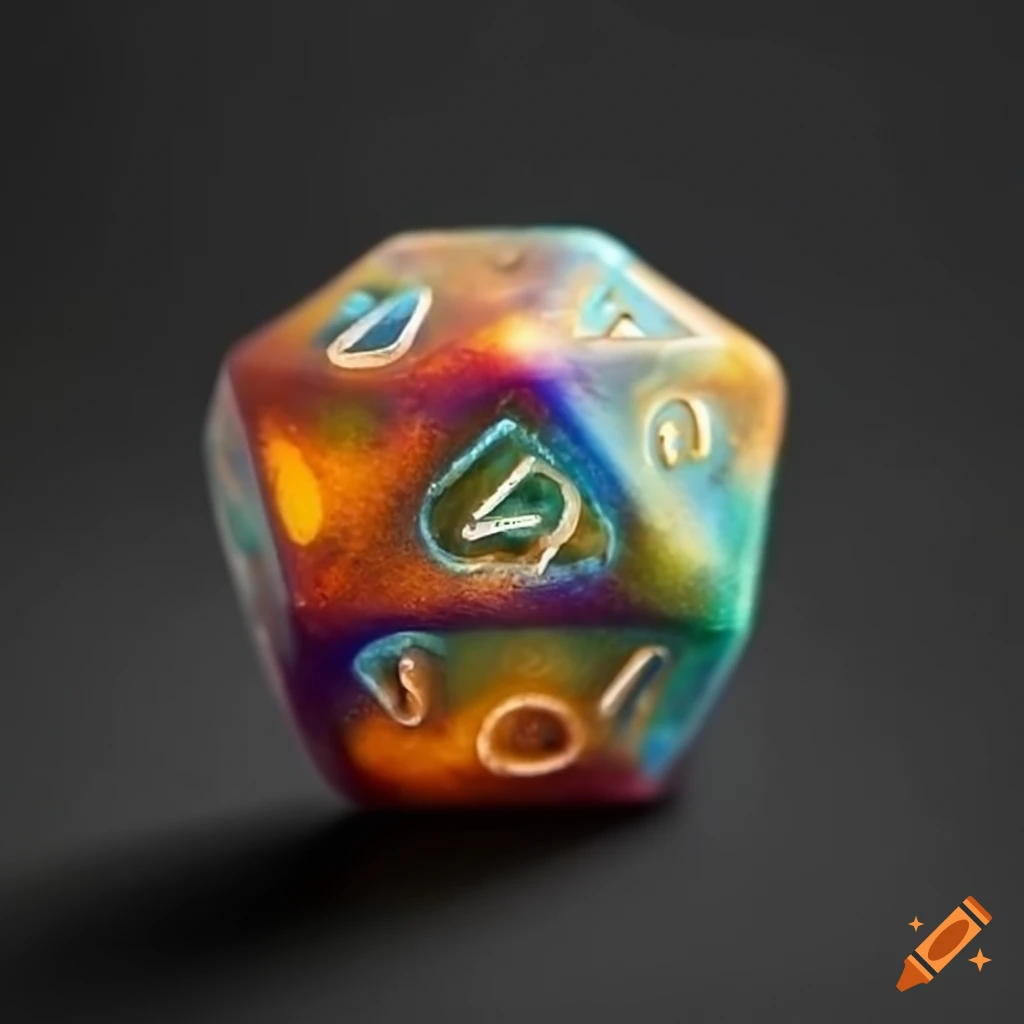 Game dice painted as the earth on Craiyon