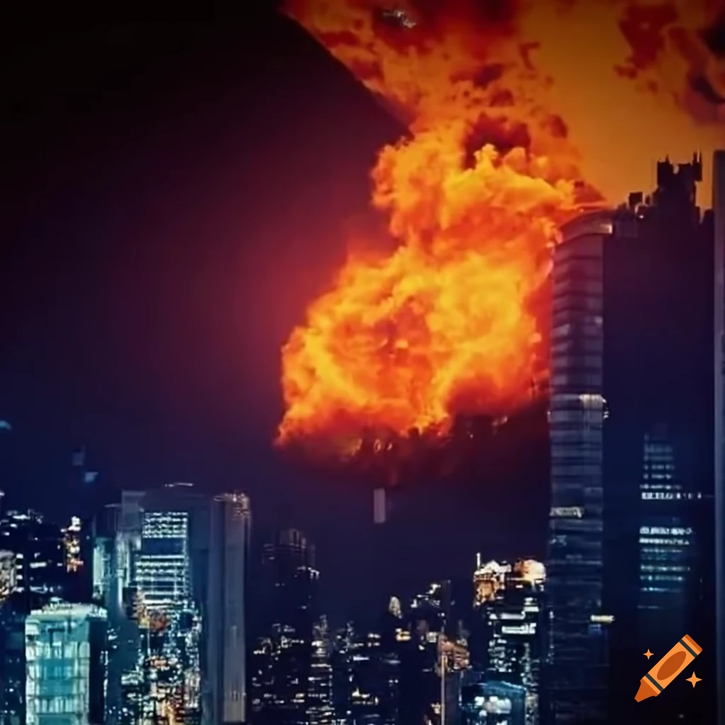 Explosion in an empty city