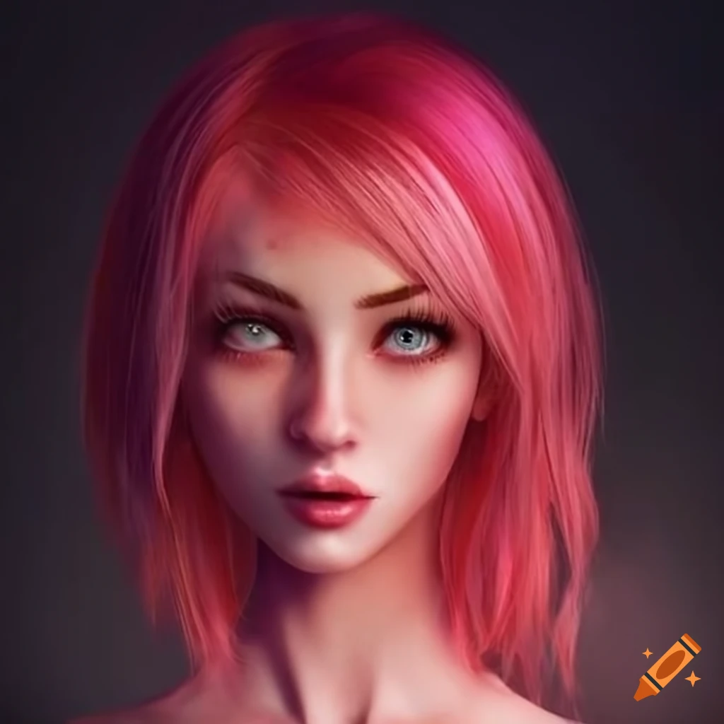 Pretty Woman With Pink Hair On Craiyon pretty-woman-with-pink-hair-on-craiyon