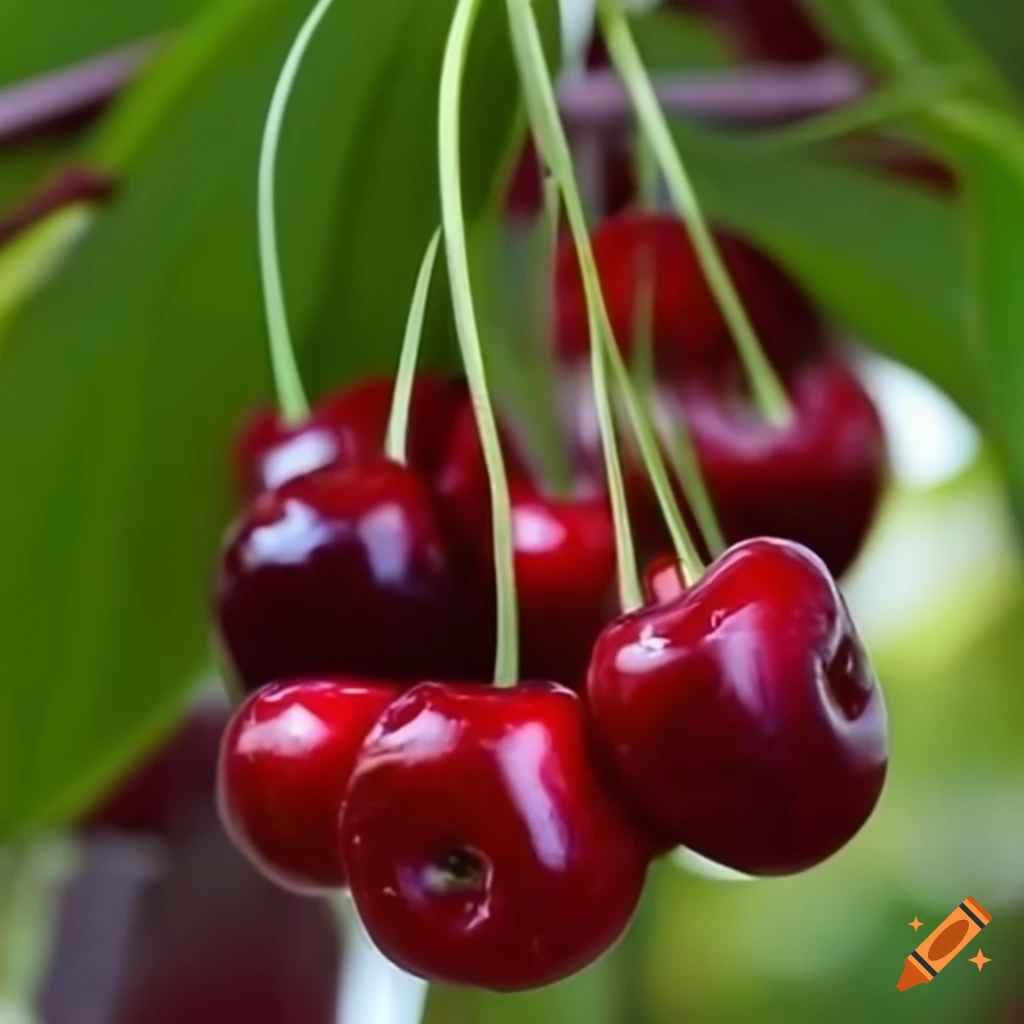 Cherry fruit on Craiyon