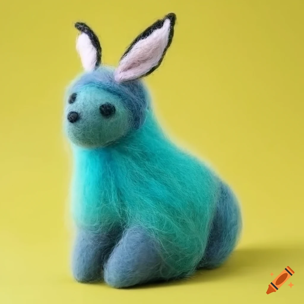 Detailed felted wool creatures with intricate clothing on Craiyon