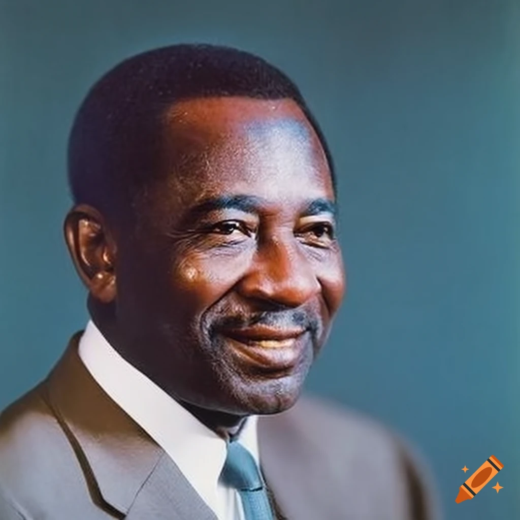 Portrait of vere bird, the first prime minister of antigua and barbuda ...