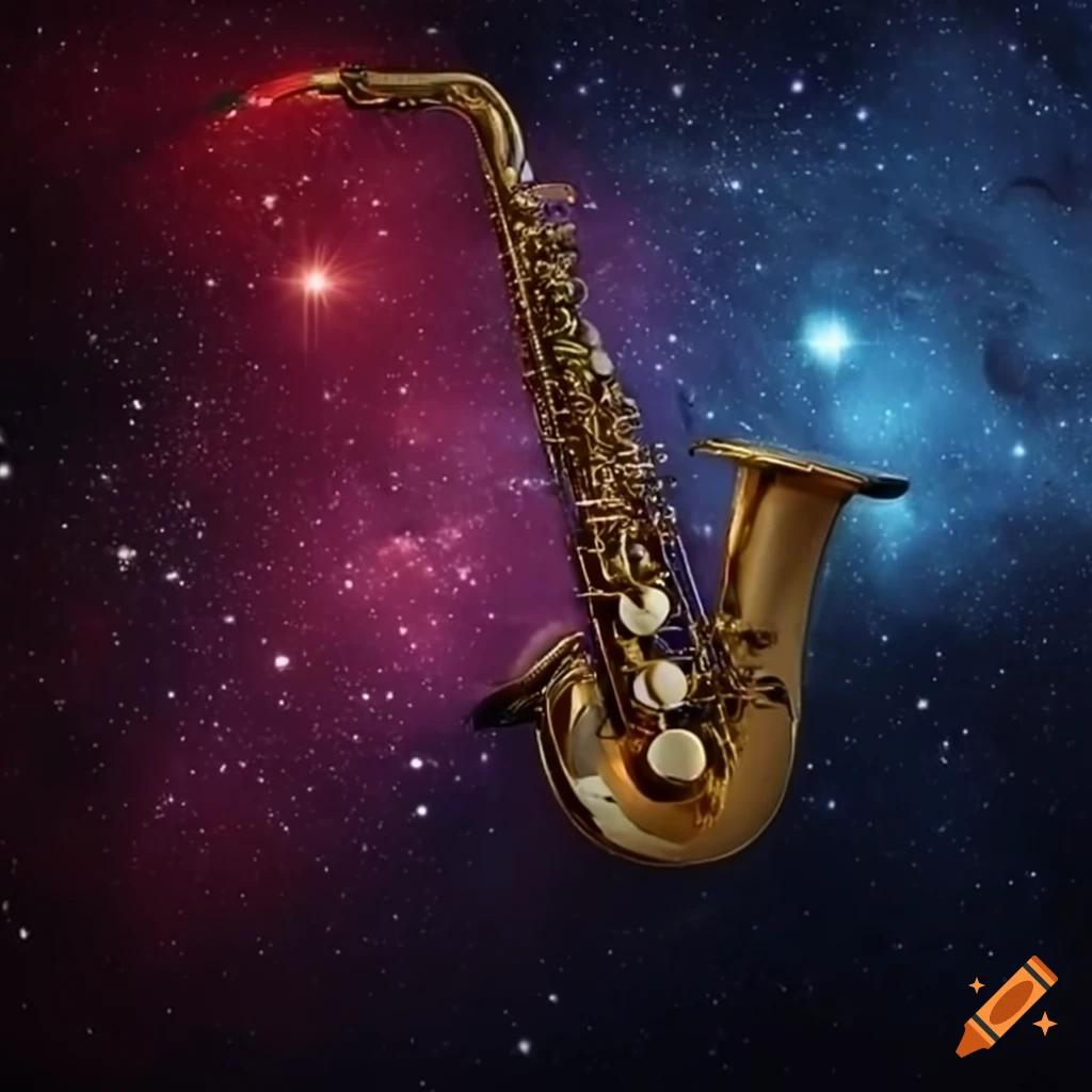 Saxophone traveling through time and space
