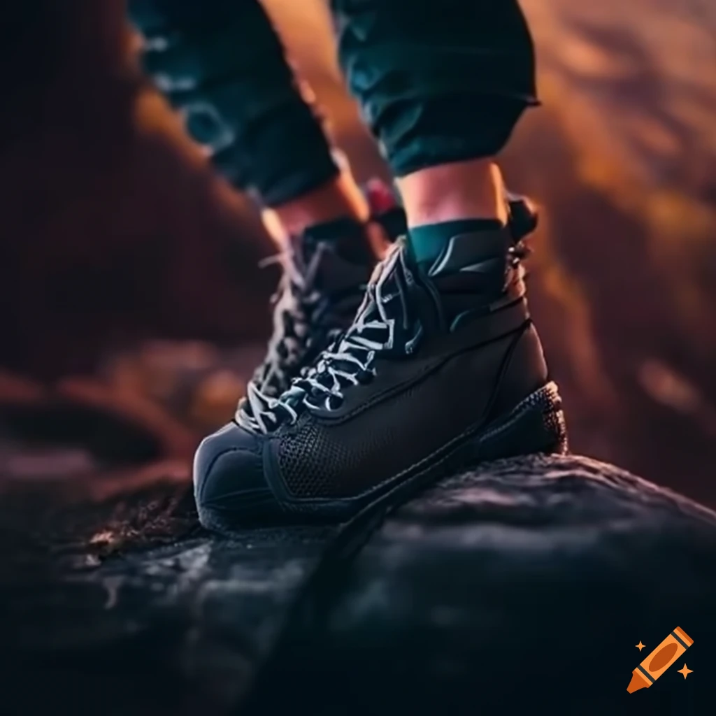 Smart sneakers for hiking on Craiyon