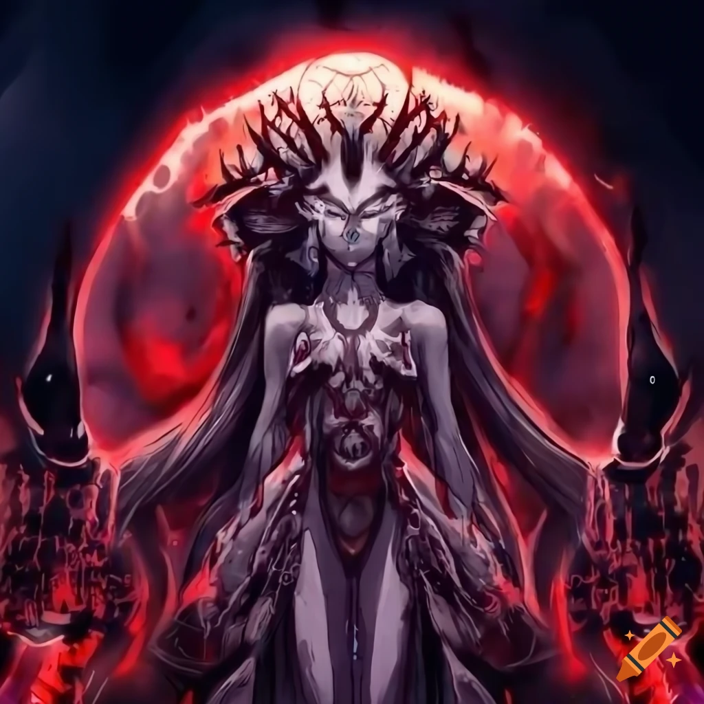 Design for aeshma of the bloody mace youtube channel, animeinspired