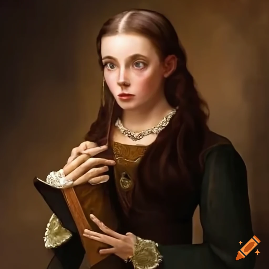 Folk tale storybook of queen lady jane grey in 2024 london on Craiyon