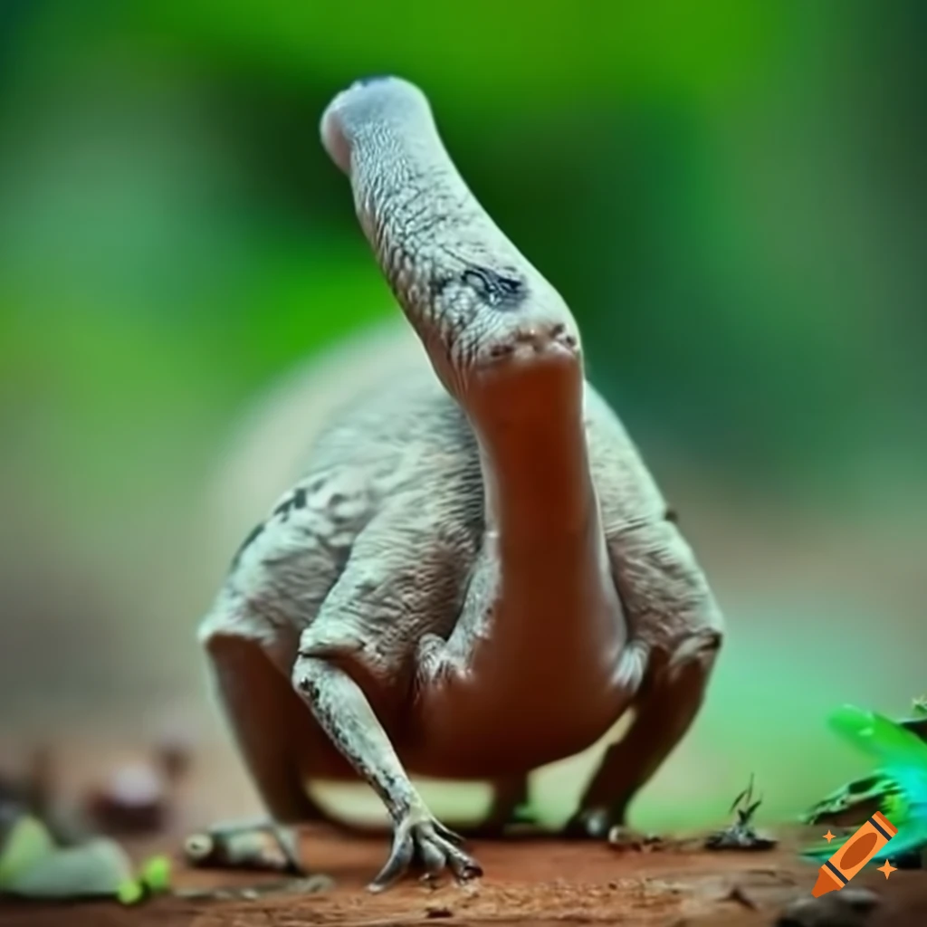 Longnecked burrowing creature that lays eggs on Craiyon