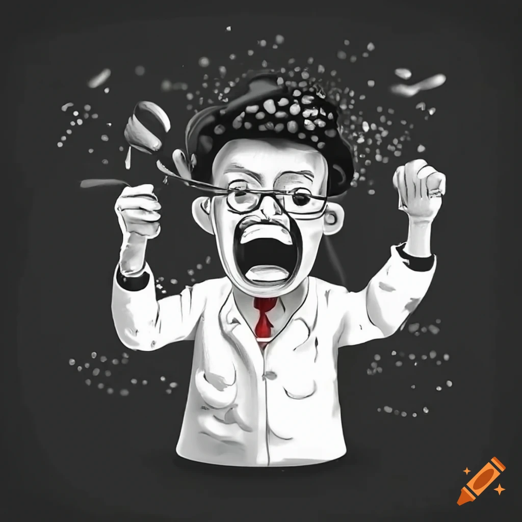 Enthusiastic scientist conducting a laboratory experiment