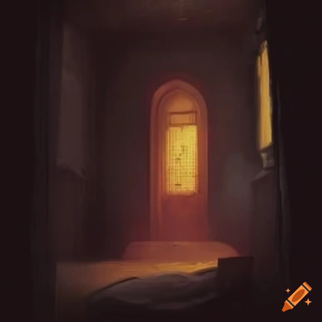 Ghostly apparitions in a misty setting