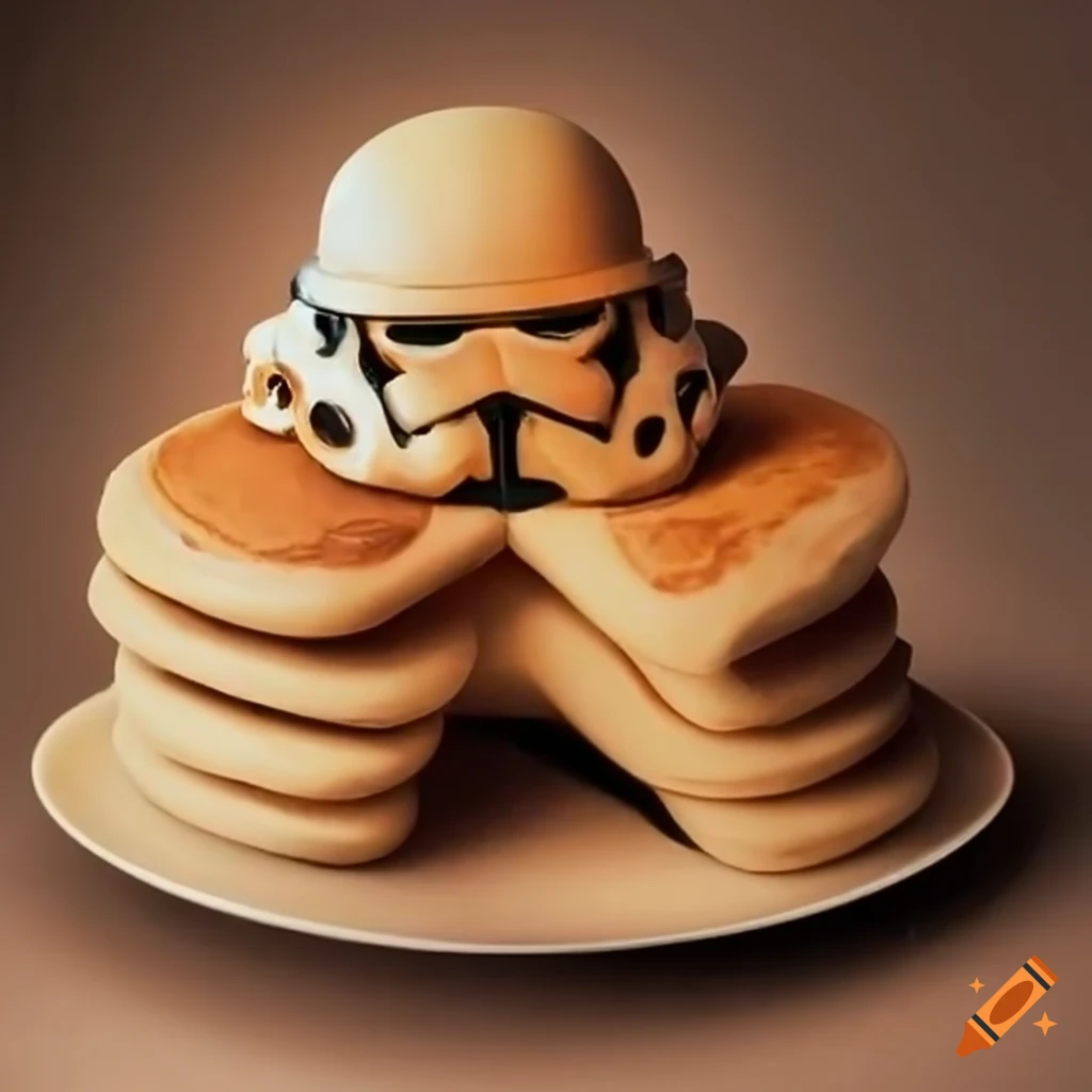 Creative stormtroopers made from pancakes