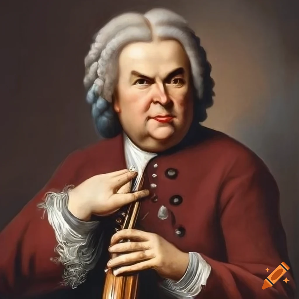Portrait of composer j s bach playing multiple instruments on Craiyon Portrait of composer j s bach playing multiple instruments on Craiyon