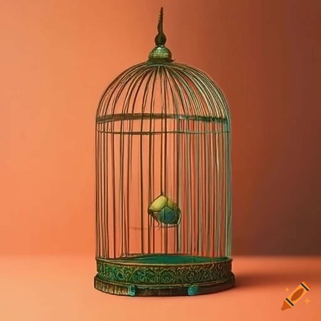 Persian miniature of a delicate cage