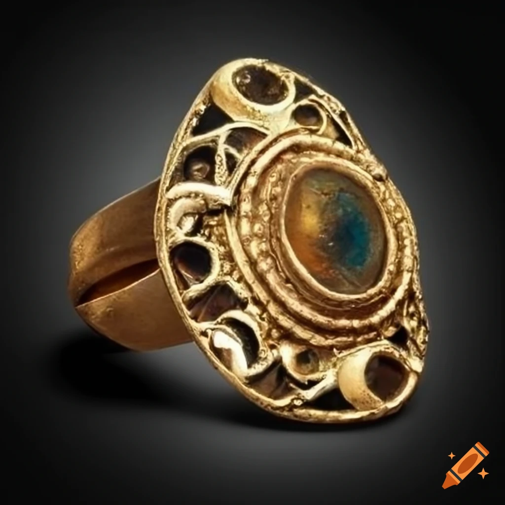 Medieval jewelry art pieces on Craiyon