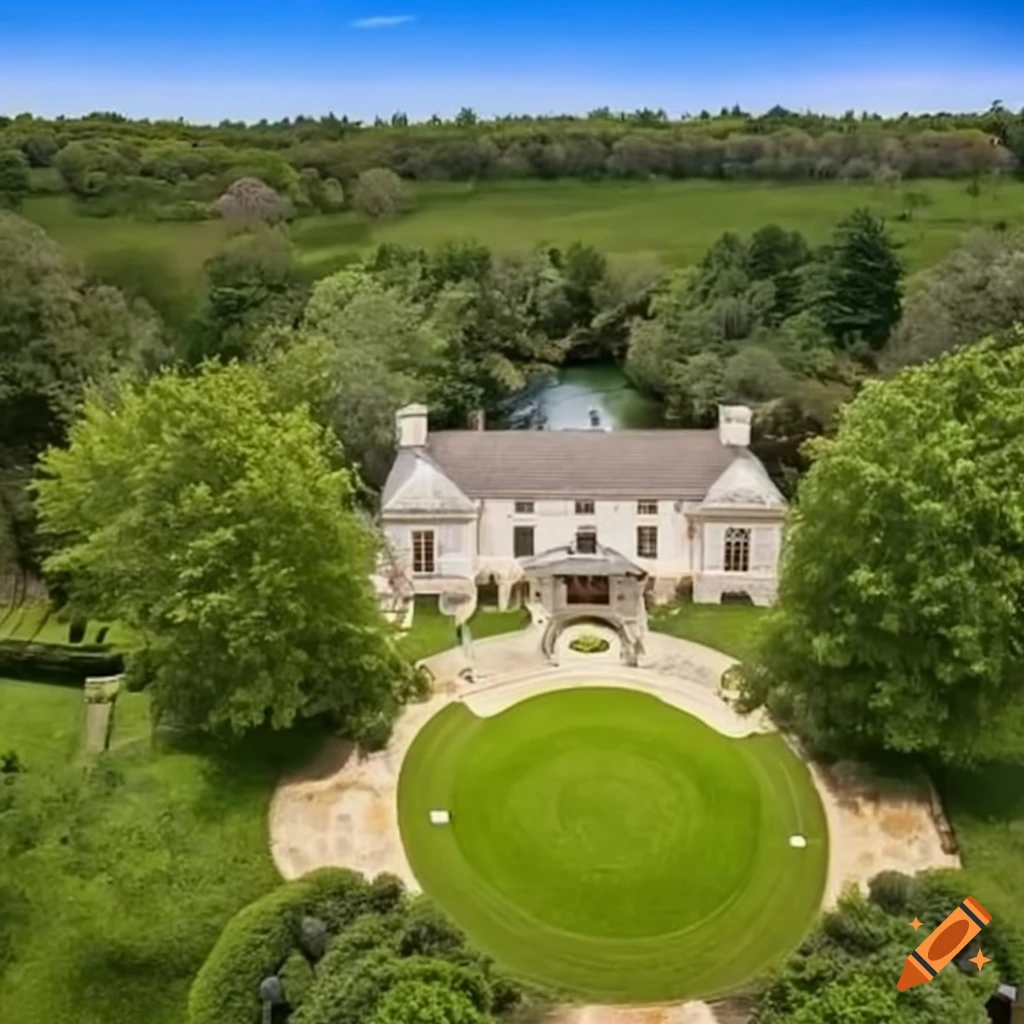 Countryside 1800 mansion with pool