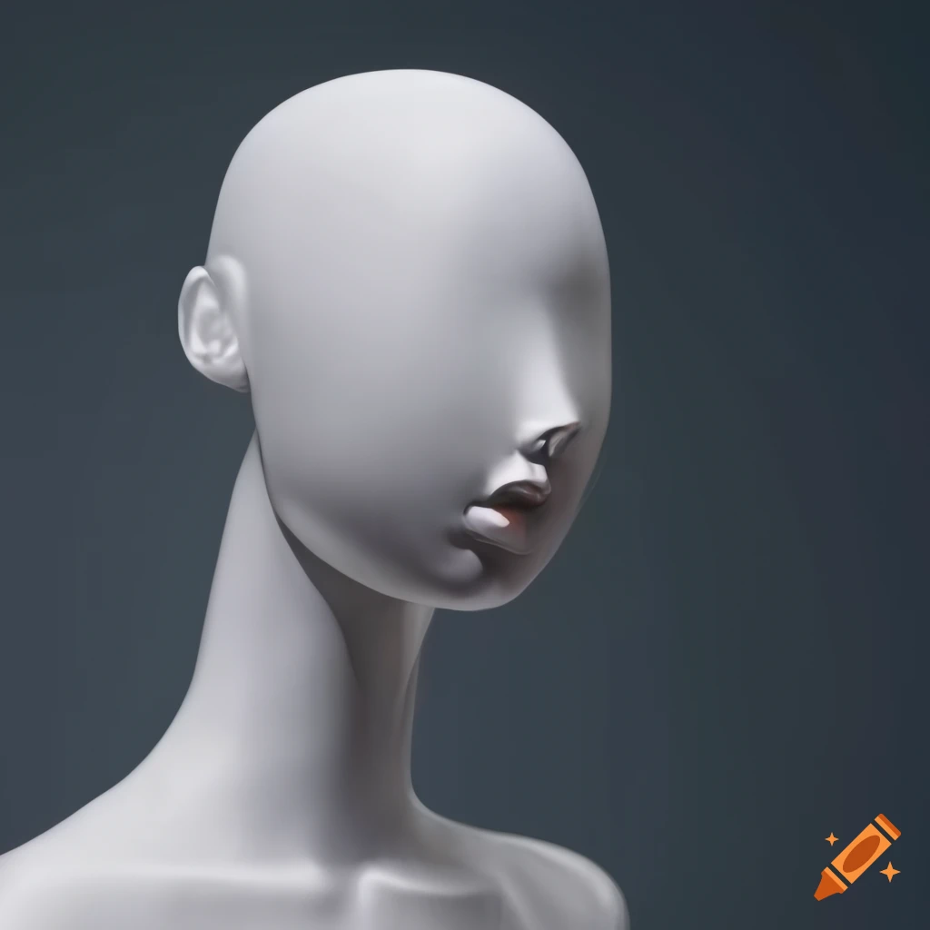 Faceless woman mannequin on Craiyon