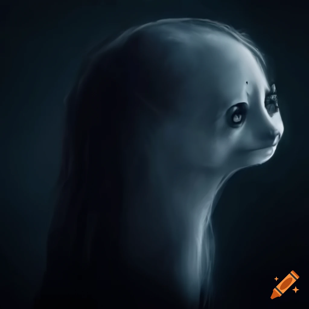 Ghostly apparitions in a misty setting
