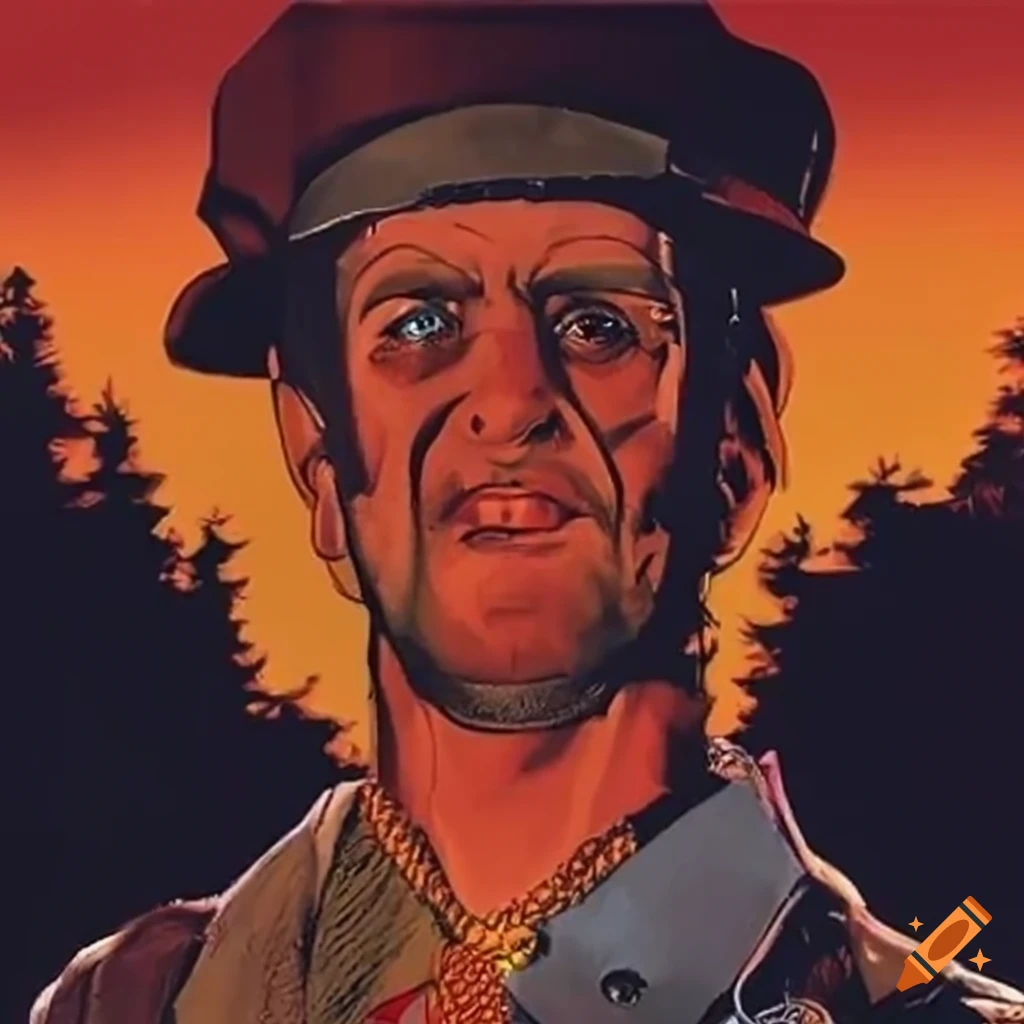 Castle in a western movie style with cuckoo clock influence, inspired