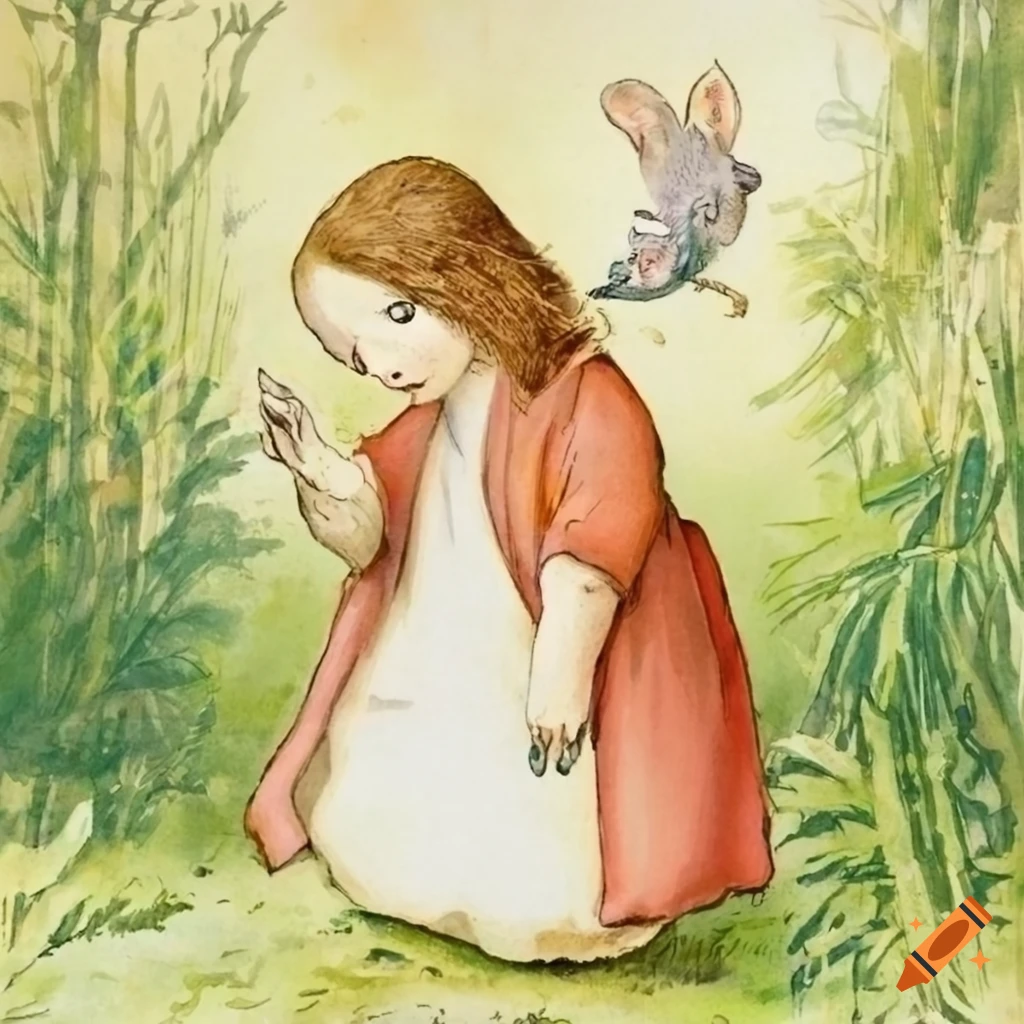 Illustration of Jesus in a storybook style