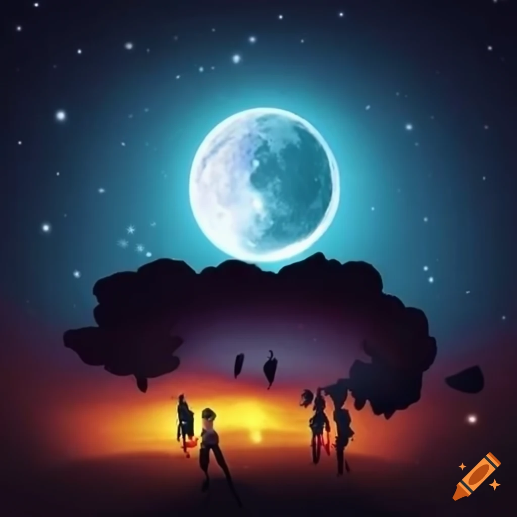 Midnight Project logo with moon in a nighttime scene