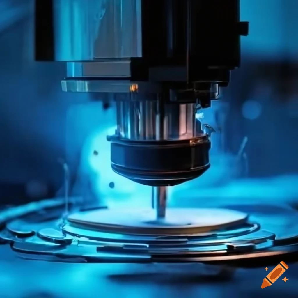 Aluminum disc manufacturing process on Craiyon