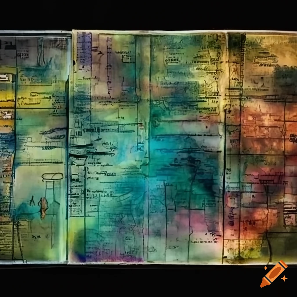 Creative board-style mental maps related to environmental practices and ...